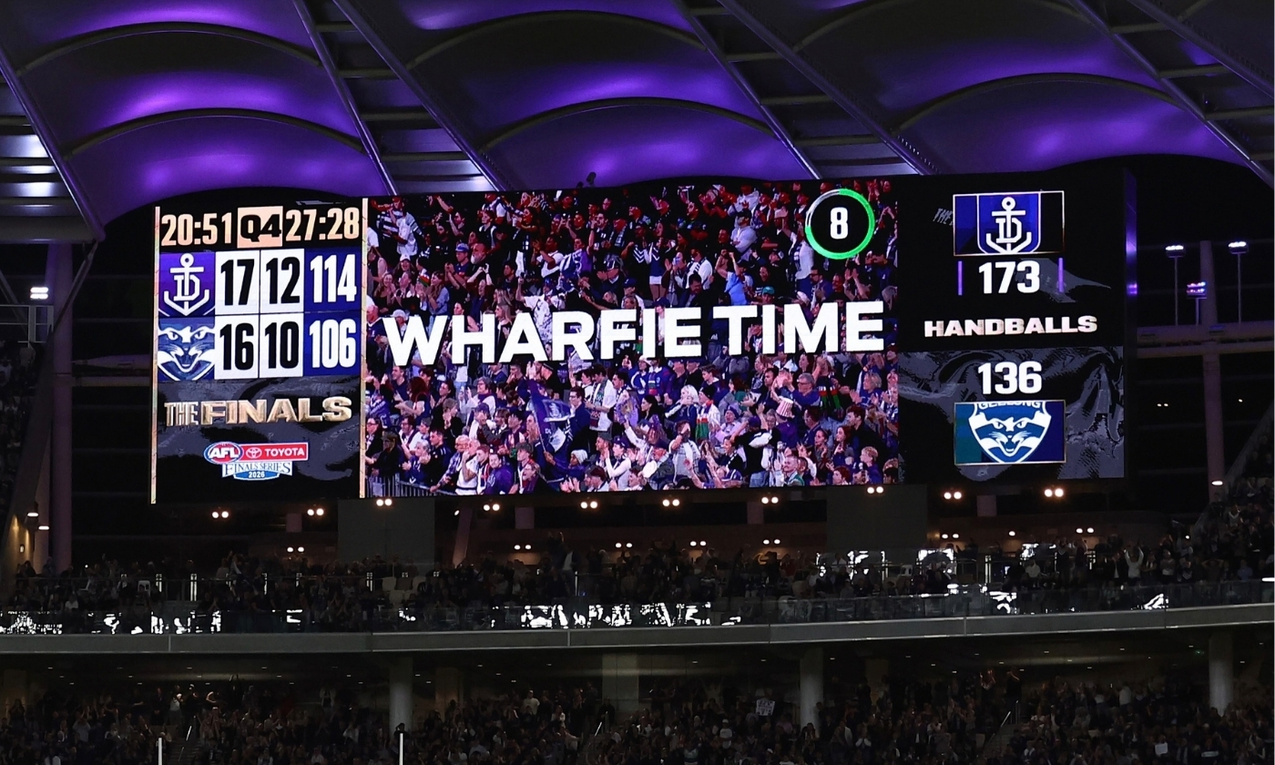 Wharfie Time activation at Optus Stadium